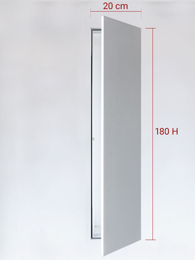 Sportello filomuro ad anta singola cm 20x180