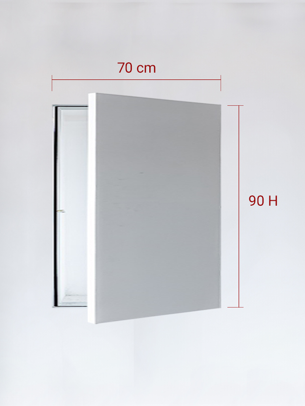 Sportello filomuro ad anta singola cm 70x90