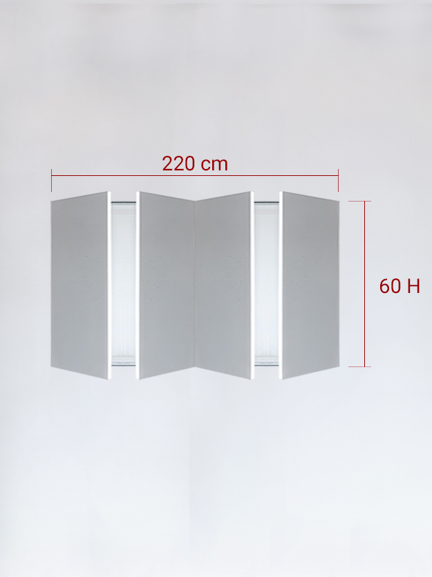 sportello filomuro a 4 ante cm 220x60