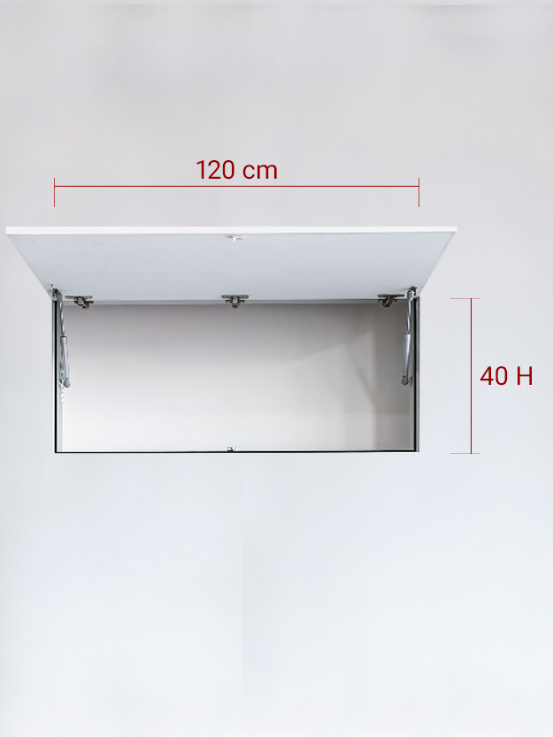 Sportello filomuro ad 1 anta verso l’alto cm 120x40