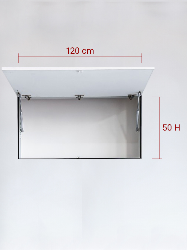 Sportello filomuro ad 1 anta verso l’alto cm 120x50