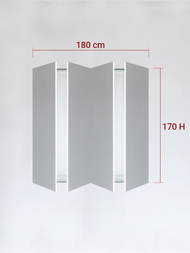 sportello filomuro a 4 ante cm 180x170